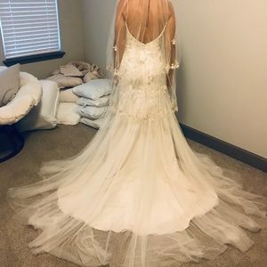 Wedding Dress and 2 tier Veil